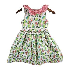 Bailey Boys Classics Sleeveless Ruffle Twirl Dress USA Pears Fruit Fun Girls' 10